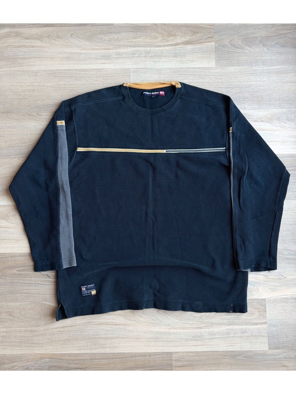Vintage Y2K Point Zero Ribbed Striped Sweater